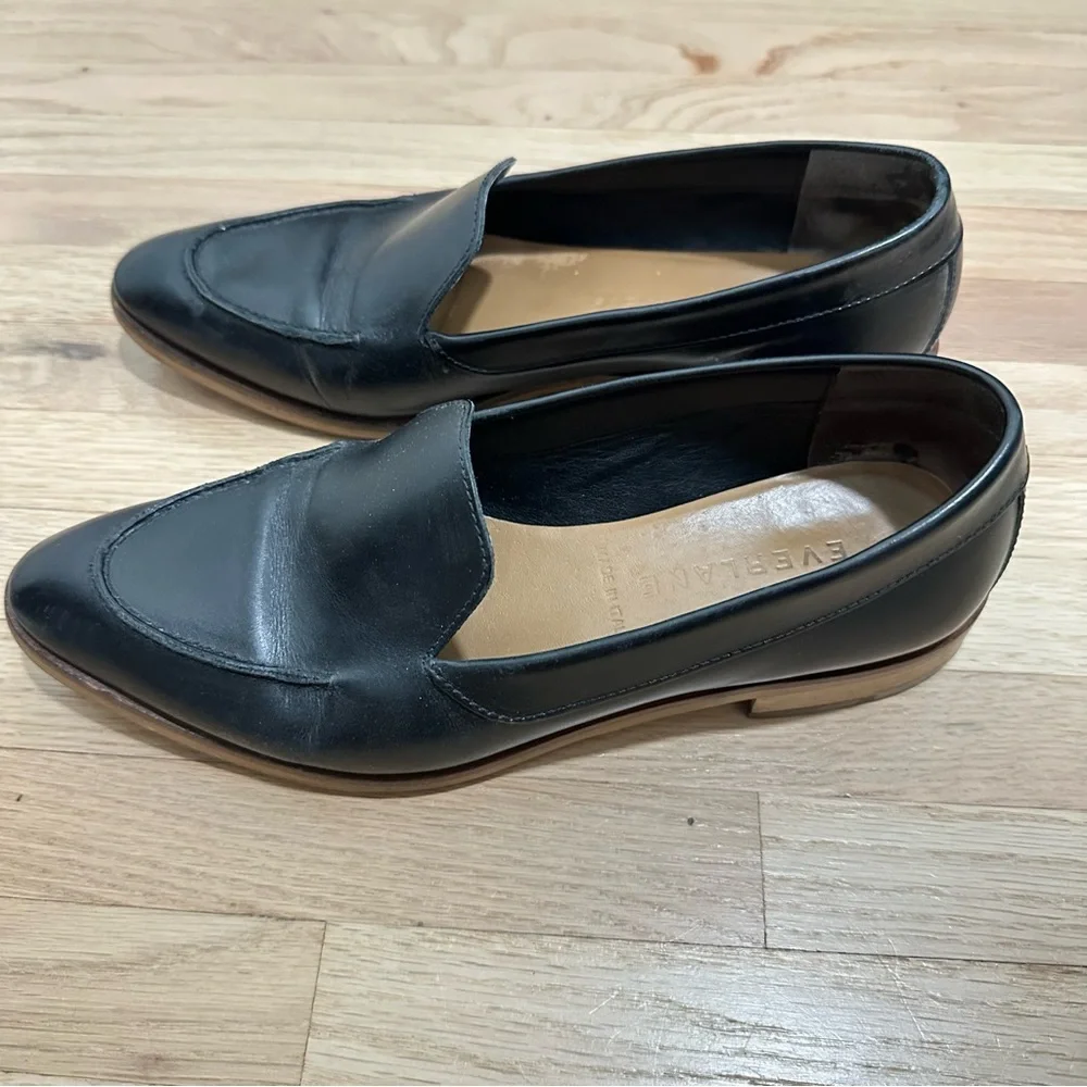 Everlane The Modern Loafer Leather Black Size 7